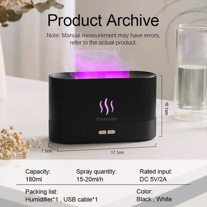 LED Flame Ultrasonic Air Humidifier