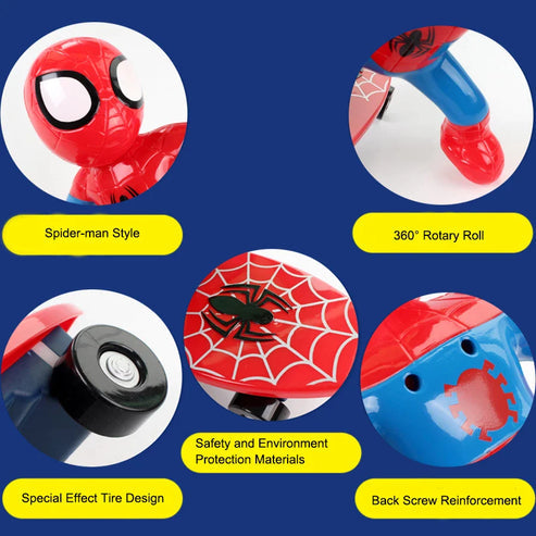 Electrifying Spider Hero Stunt Skateboard Toy - souqsaving.com