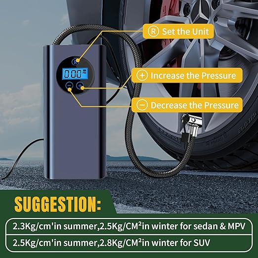 Tire Inflator Portable Air Compressor