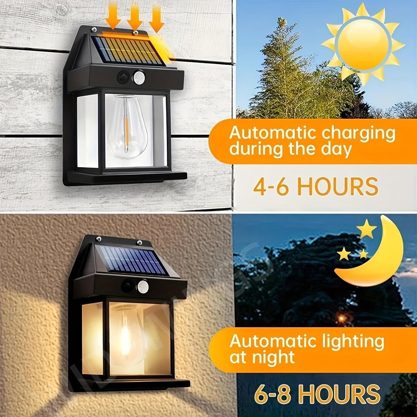 Solar Tungsten Wall Light