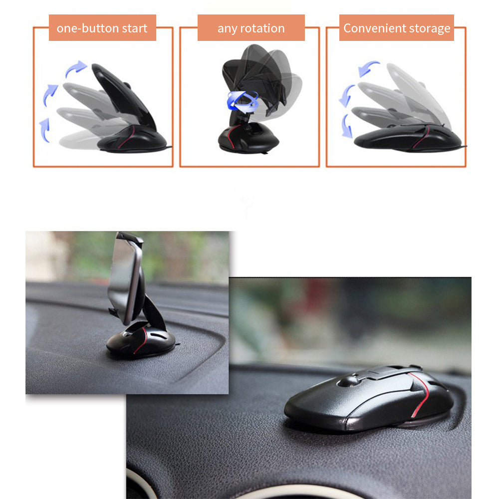 Rotating Car Phone Holder Mouse Shape