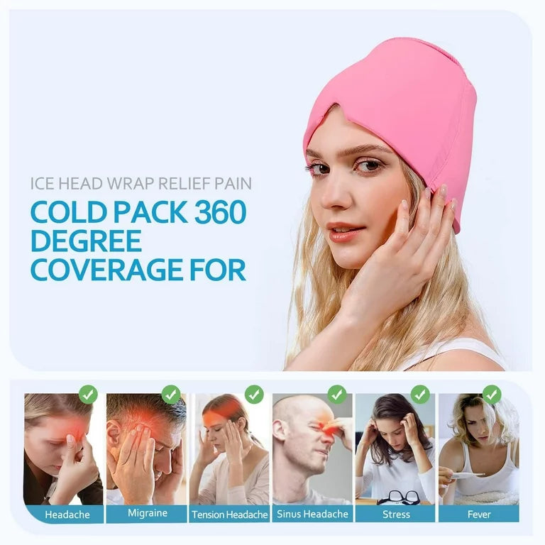 Migraine Ice Head Cap - Headache Relief